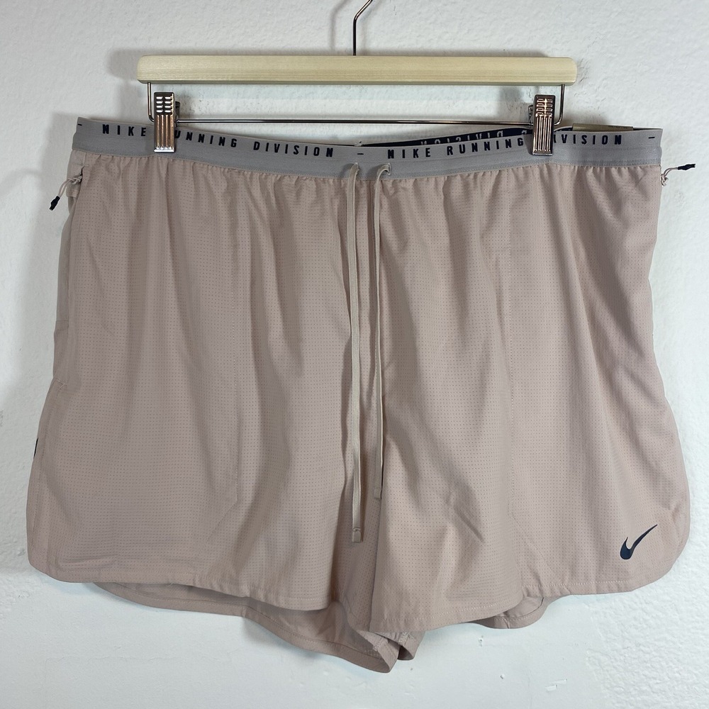Nike Men 2XL Shorts Rose Dri-FIT ADV Run Division‎ 4" Brief-Lined Running DV9291